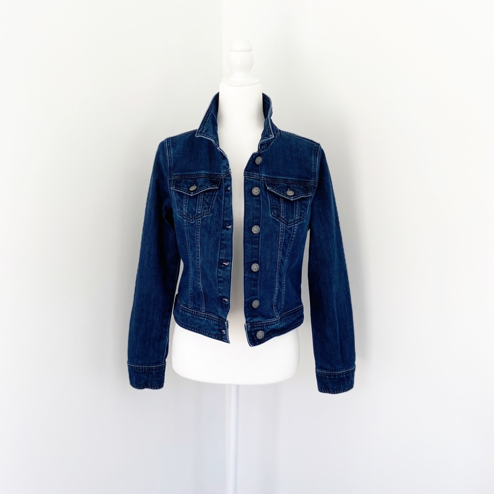 PrAna Organic Cotton Blend Jean Jacket Size Medium